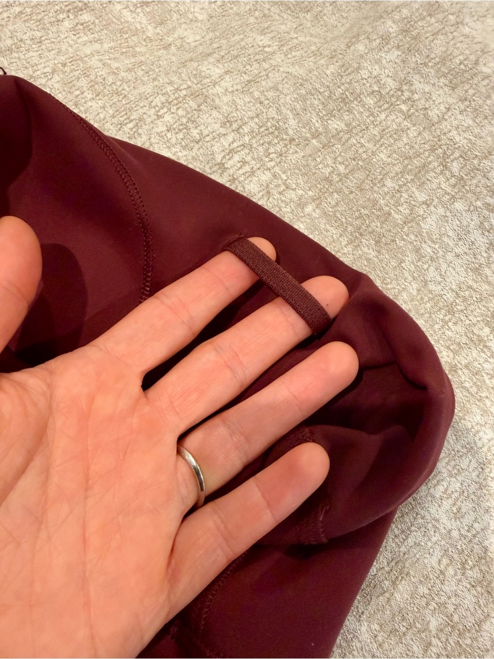 Lululemon Wunder Train 25” sz 2 Women's High-Rise Performance Leggings - Wine - Picture 7 of 8